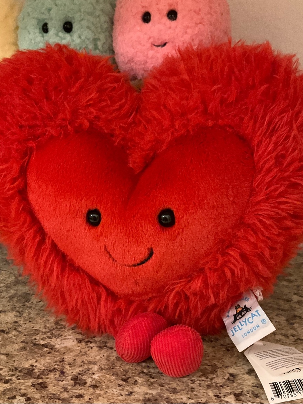 Jellycat Red Large Beattie Heart Plush